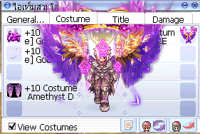 หน้าต่างแสดงอุปกรณ์ EQI costume